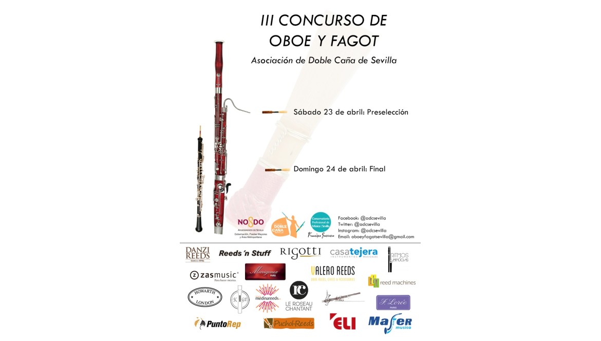 ZASMUSIC colaborador en el III Concurso de oboe y fagot de la ADCS